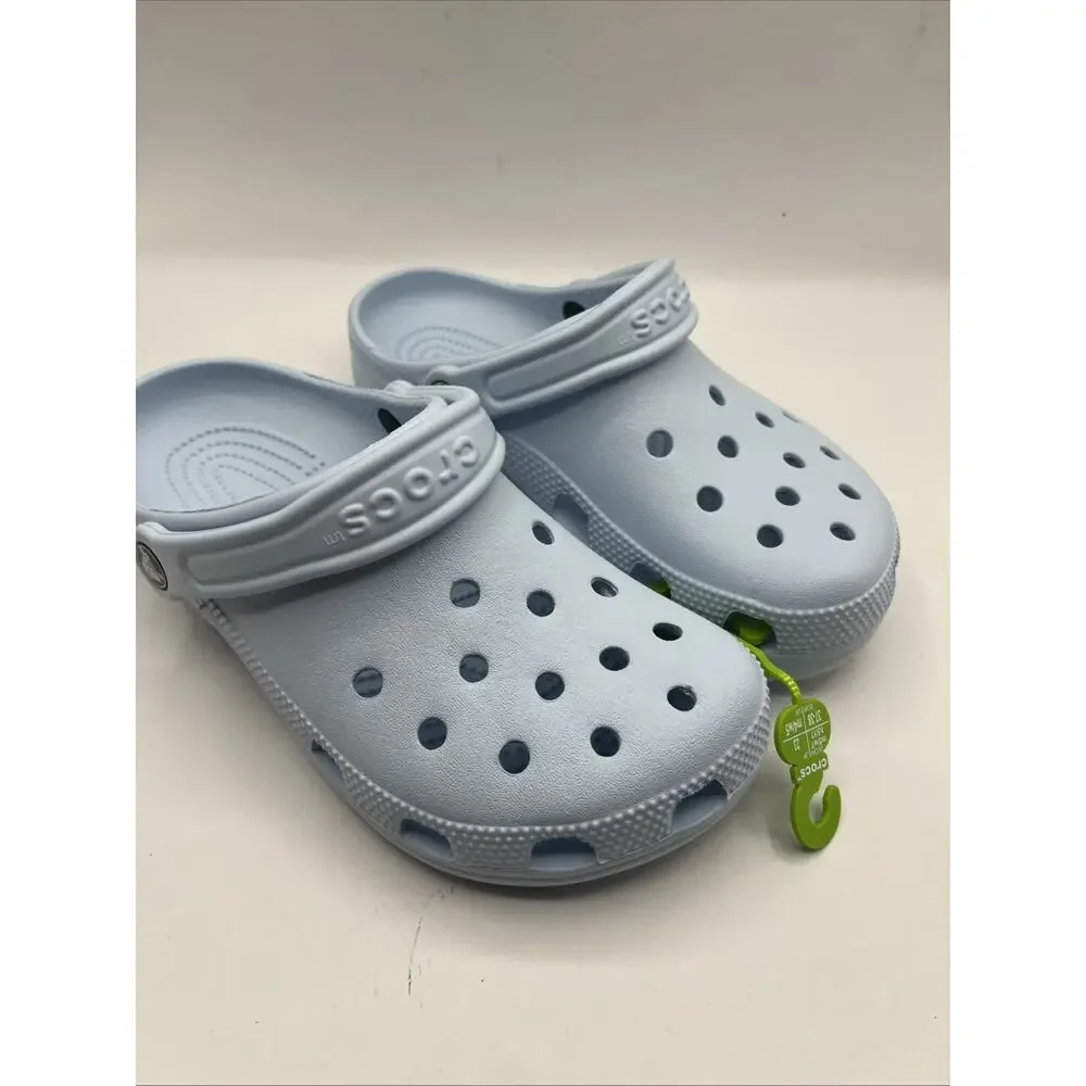 Crocs Classic Clogs Slip On Shoes Light Blue Calcite Sz M5 W7